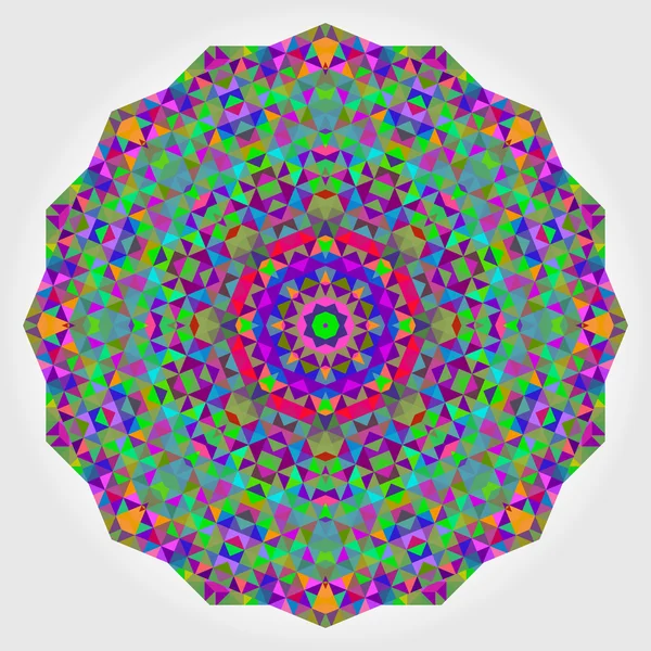 Абстрактный красочный фон круга. Геометрическая векторная мандала. Мос — стоковый вектор