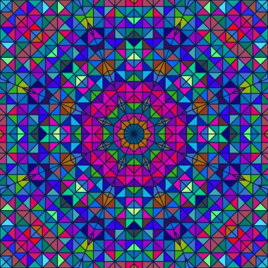 Soyut renkli dijital dekoratif çiçek