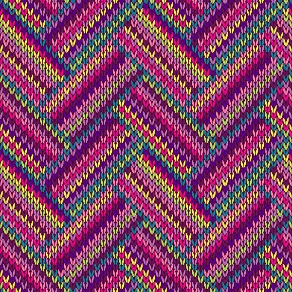 Multicolored Seamless Knitted Pattern — Stock Photo, Image