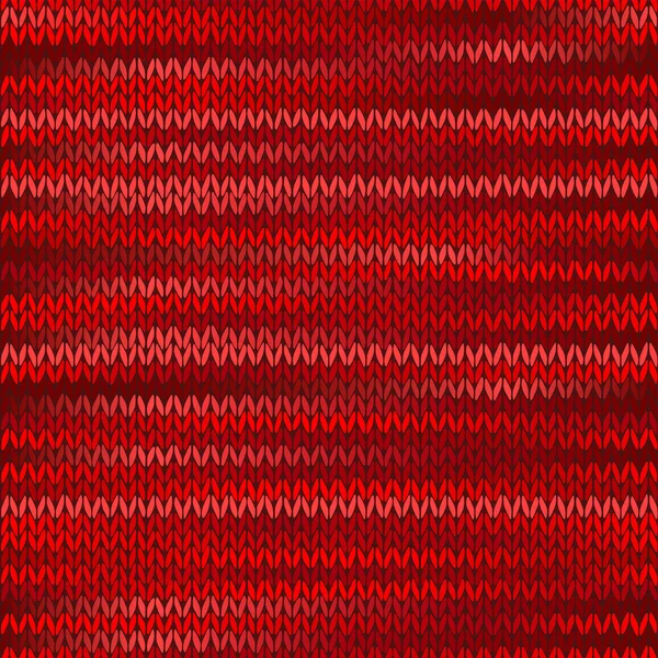 Style Seamless Knitted Melange Pattern. Red Color Illustr — Stockfoto