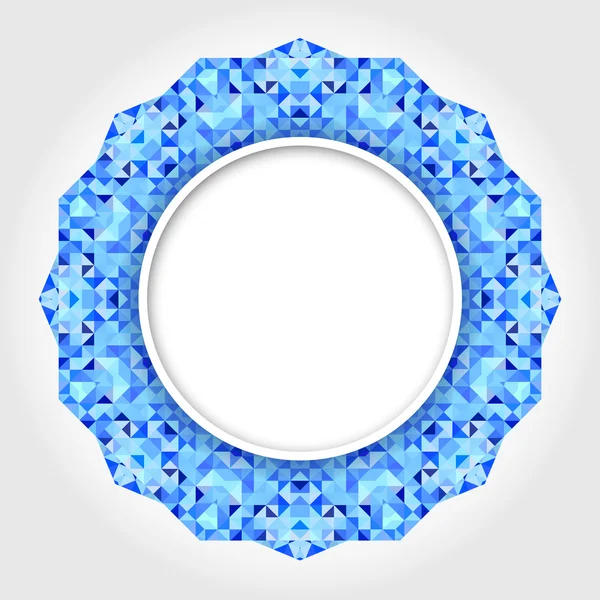 Abstrakt cirkel bakgrund med ljusa blå Digital ram — Stockfoto