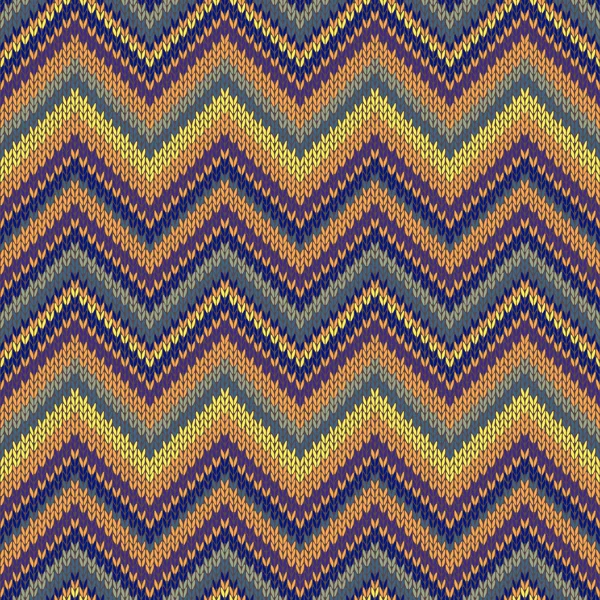 Seamless knitted pattern. Multicolored repeating tribal template — Stock Photo, Image