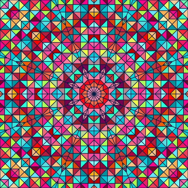 Abstrakte bunte digitale dekorative Blume. geometrische Kontrastlinie Stern und blau rosa rote Cyanfarbe künstlerischer Hintergrund — Stockfoto