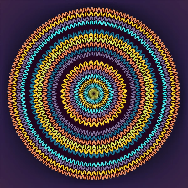 Style cirkel enkel färg handarbete bakgrund, prydnads Yell — Stockfoto