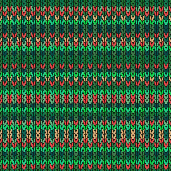 Needlework Background, Red Orange Green Ornamental Knitte — Stockfoto