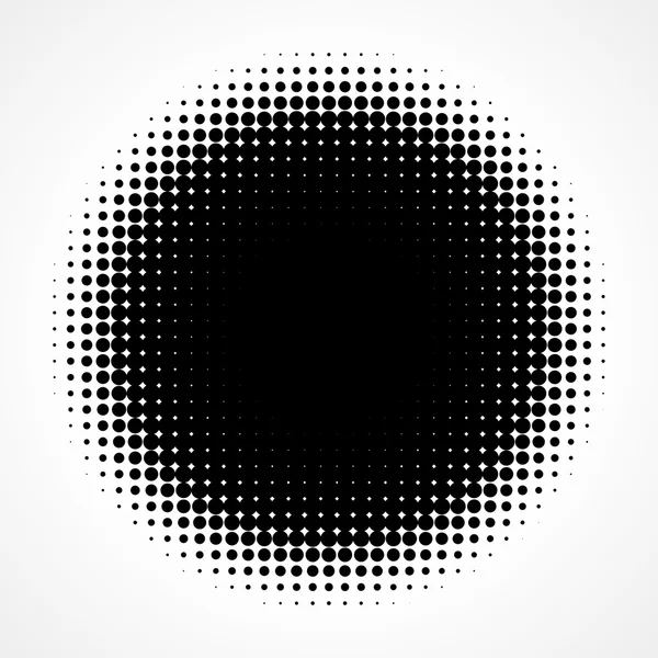 Abstract Halftone Zwart met Wit Geïsoleerd Modern Design Element — Stockfoto