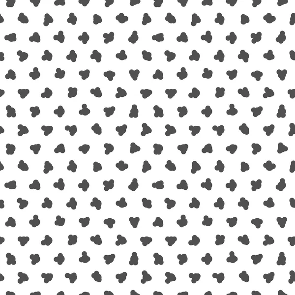 Patrón blanco y negro sin costuras. Textura de lunares. Estampado de moda elegante — Vector de stock