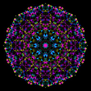 soyut çiçek. tekerlek vektör yaratıcı renkli stil. Camgöbeği mage