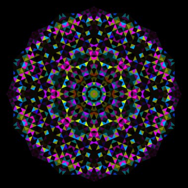 soyut çiçek. tekerlek vektör yaratıcı renkli stil. Camgöbeği mage