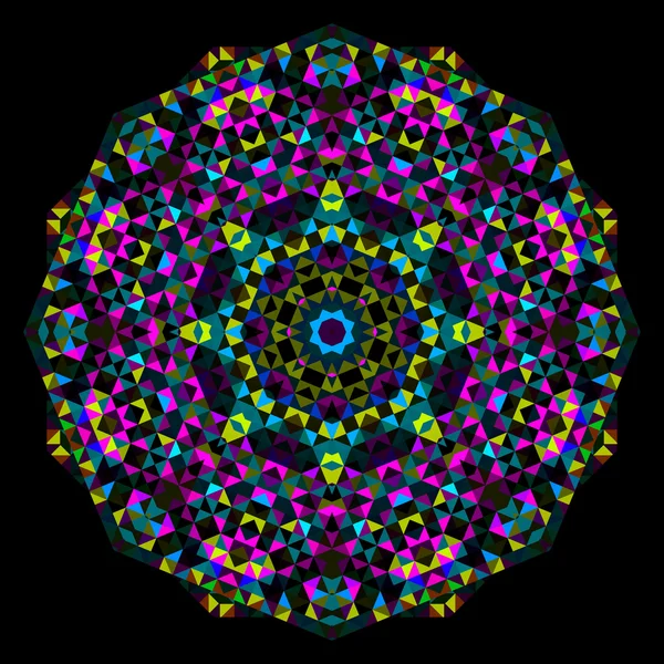 Abstrakt blomst. Kreativ farverig stil vektor hjul. Cyan Mage – Stock-vektor