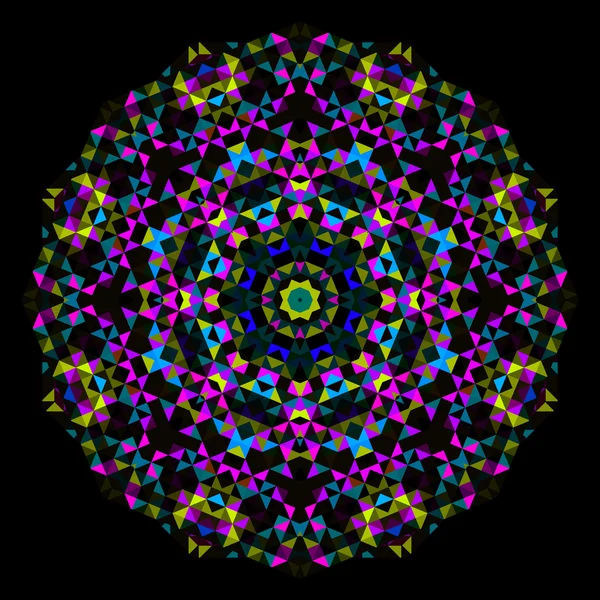 Abstraktní květina. kreativní barevné stylu vektor kolo. Azurová mage — Stockový vektor