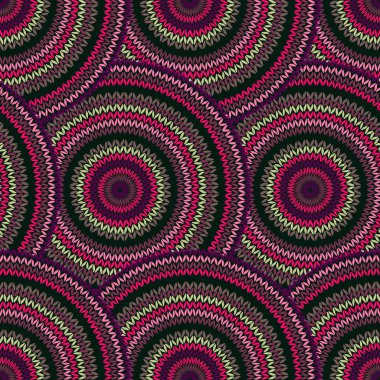 seamless çok renkli etnik geometrik örgü modeli. Stil circ