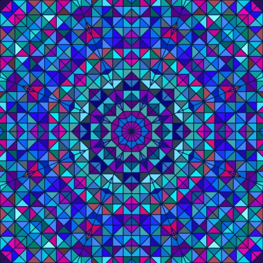 Soyut renkli dijital dekoratif çiçek