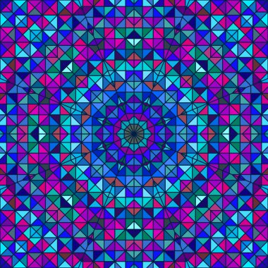 Soyut renkli dijital dekoratif çiçek