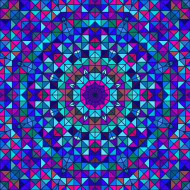 Soyut renkli dijital dekoratif çiçek