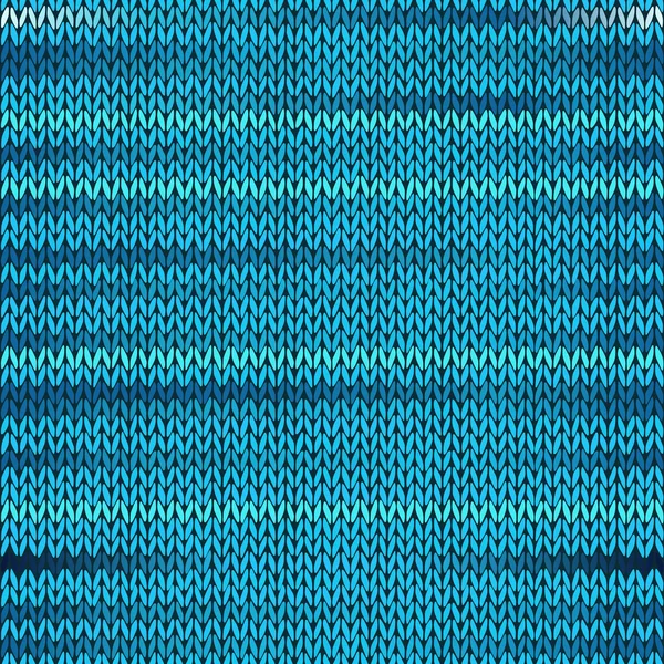 样式无缝针织的混杂模式。蓝绿松石颜色 vec — 图库矢量图片