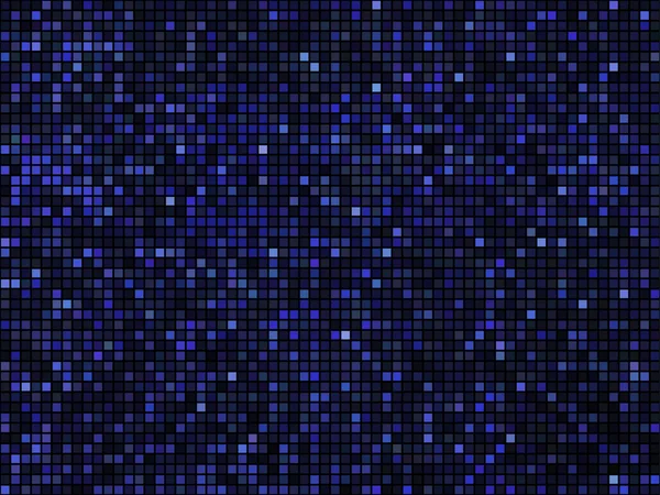Abstract mozaïek achtergrond. Vierkante pixel mozaïek. Blauwe lichten dis — Stockvector