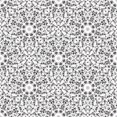 Soyut sorunsuz siyah ve beyaz renkli geometrik vektör desen