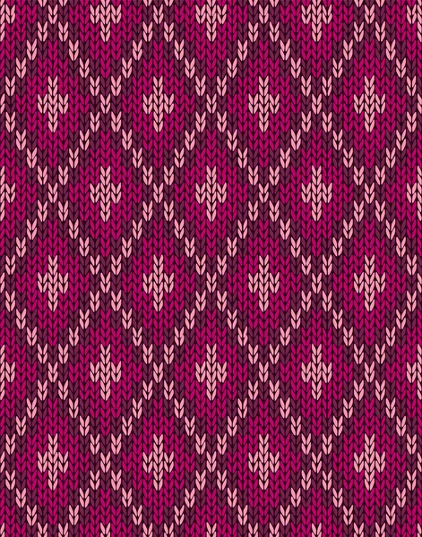 Motif textile. Tricot sans couture — Image vectorielle