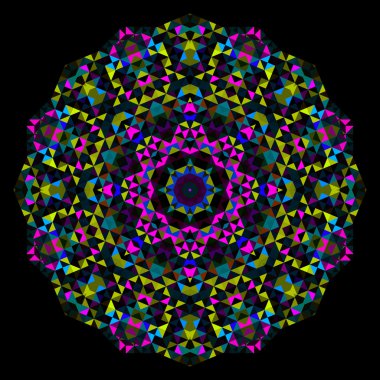 soyut çiçek. tekerlek vektör yaratıcı renkli stil. Camgöbeği mage