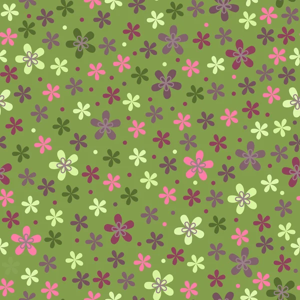 Patrón de color sin costura flor — Vector de stock