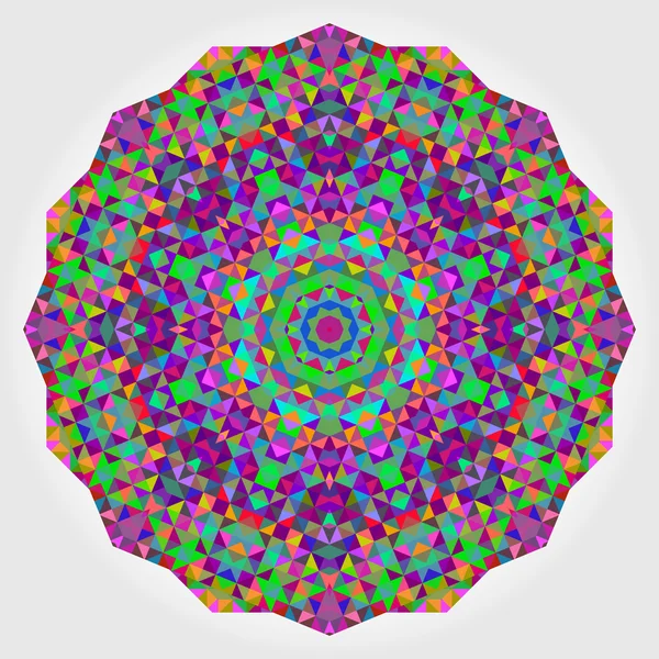 Abstracte cirkel van kleurrijke achtergrond. geometrische vector mandala. Mnd — Stockvector