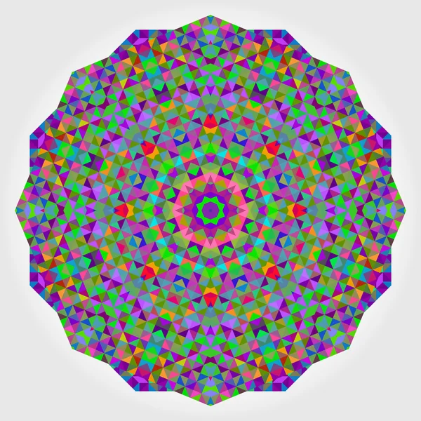 Abstrakt fargerikt bakteppe. Geometrisk vektormandala. Mos – stockvektor