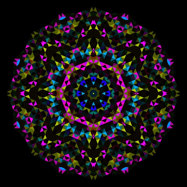 Абстрактный цветок. Креативный красочный векторный стиль. Цианский маг — стоковый вектор
