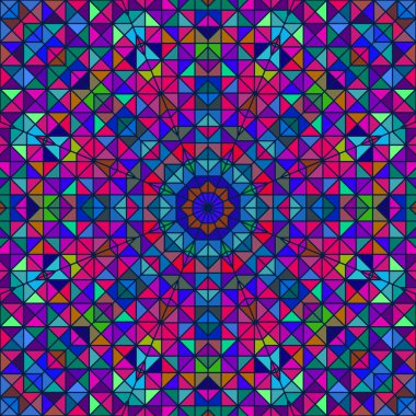 Soyut renkli dijital dekoratif çiçek