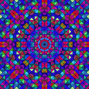 Soyut renkli dijital dekoratif çiçek