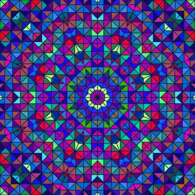 Soyut renkli dijital dekoratif çiçek