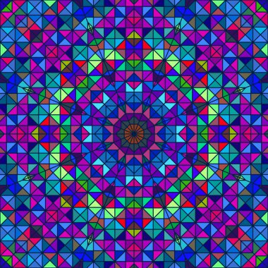 Soyut renkli dijital dekoratif çiçek