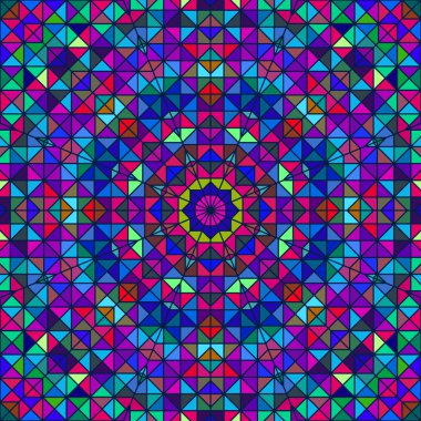 Soyut renkli dijital dekoratif çiçek