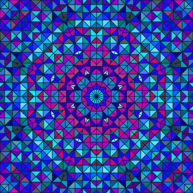 Soyut renkli dijital dekoratif çiçek