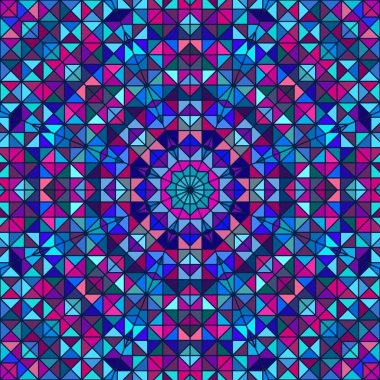 Soyut renkli dijital dekoratif çiçek