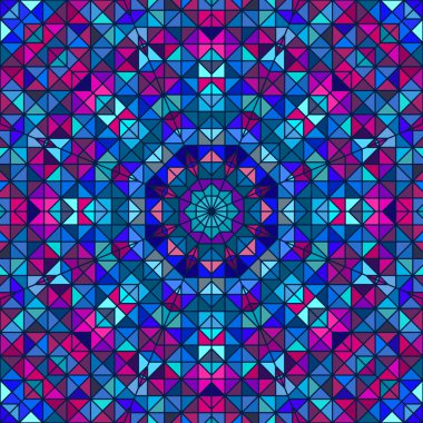 Soyut renkli dijital dekoratif çiçek