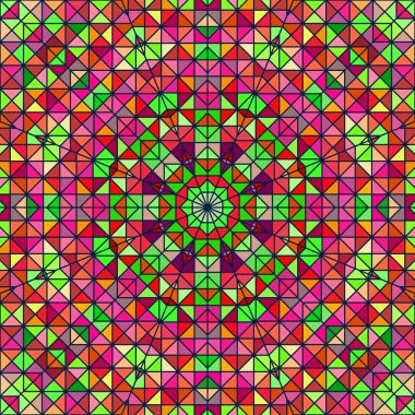 Soyut renkli dijital dekoratif çiçek