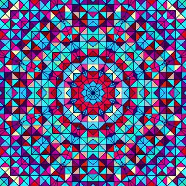 Soyut renkli dijital dekoratif çiçek