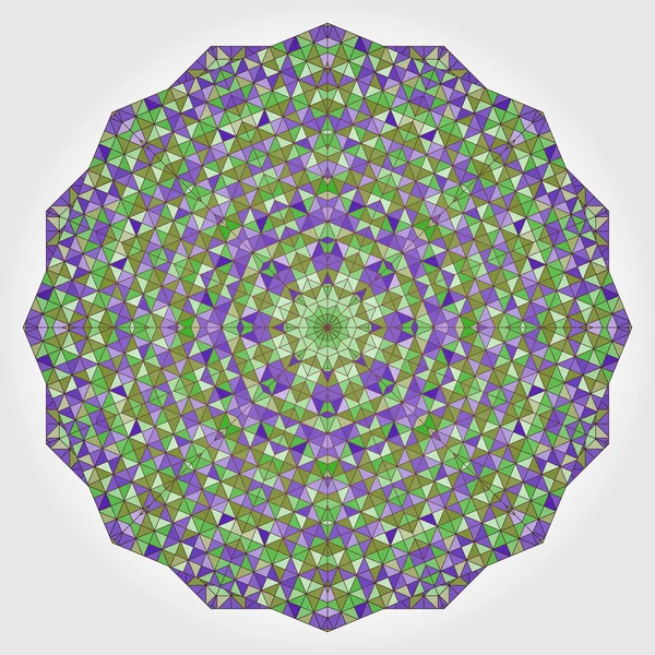 Flor geométrica multicolor digital abstracta — Vector de stock