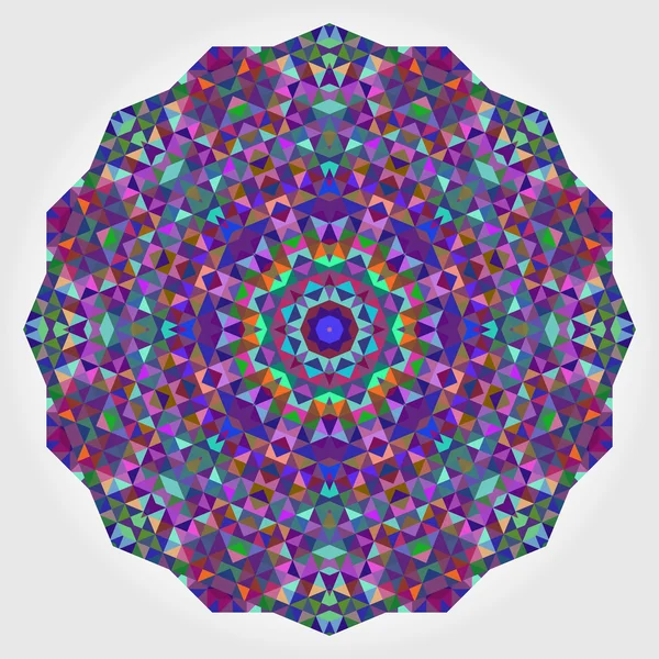 Abstrakt Digital Multicolor geometriska blomma — Stock vektor