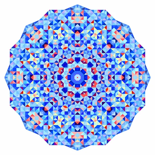 Soyut renkli daire zemin. geometrik vektör mandala. Mozaik afiş geometrik şekiller — Stok Vektör