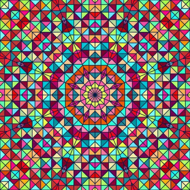 soyut renkli dijital dekoratif çiçek. geometrik kontrast 