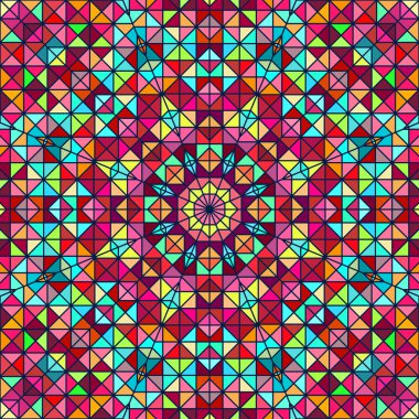 soyut renkli dijital dekoratif çiçek. geometrik kontrast 