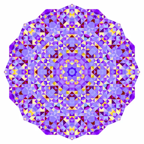 Astratto sfondo cerchio colorato. Mosaico banner rotondo di blu viola rosso arancio giallo bianco forme geometriche colore — Vettoriale Stock