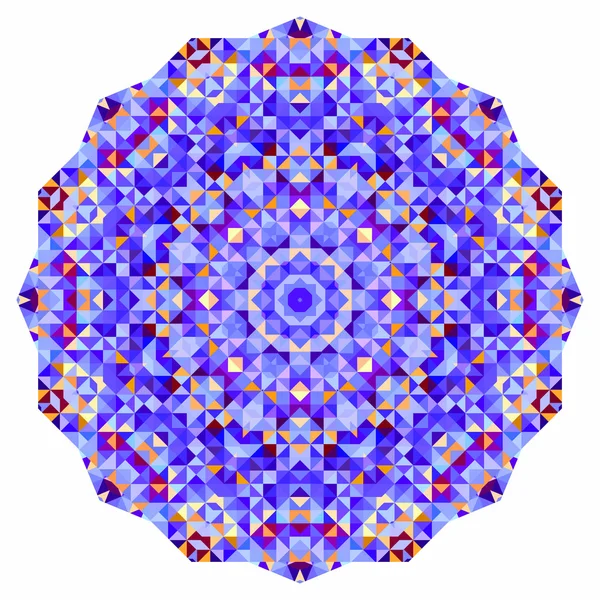 Koło kolorowy streszczenie tło. Mozaika cały transparent niebieski fioletowy czerwony pomarańczowy żółty biały kolor geometryczne kształty — Wektor stockowy