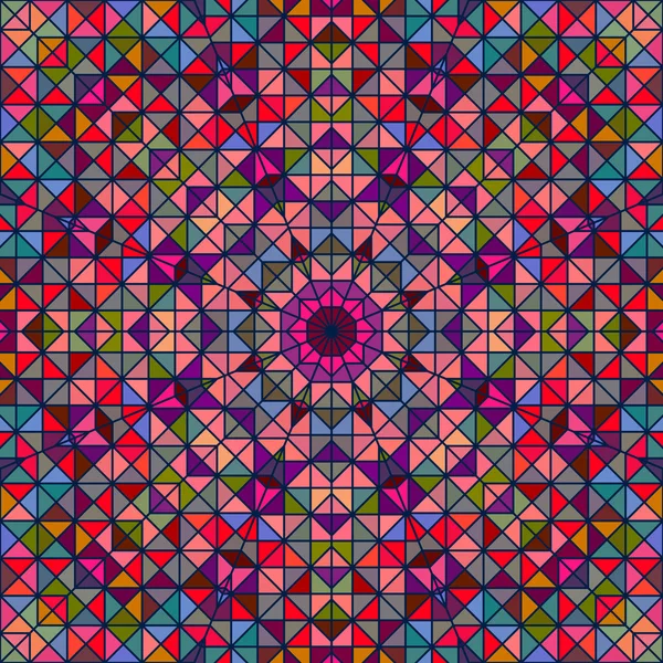 Абстрактна барвиста цифрова декоративна квітка. Геометрична контрастність — стоковий вектор