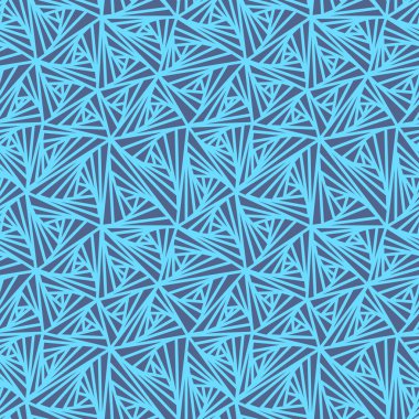 Sorunsuz soyut geometrik mavi vektör desen 