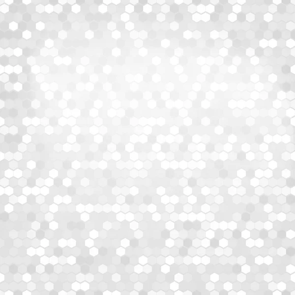 白い六角形の背景。抽象的な幾何学的なシームレス パターン — ストックベクタ