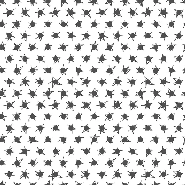 Seamless Black and White Pattern. Polka Dot Texture. Stylish Fashion Print — Stock Vector