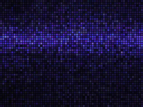 Arka plan. Kare piksel Mozaik. Işıklar canlı mavi viol — Stok Vektör